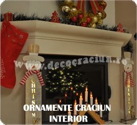 decoratiuni si ornamente de Craciun cu led pentru interior