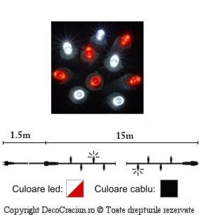 ghirlande lumini exterior Craciun LED