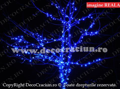 Ghirlanda lumini exterioare de Craciun pentru pomul de Craciun